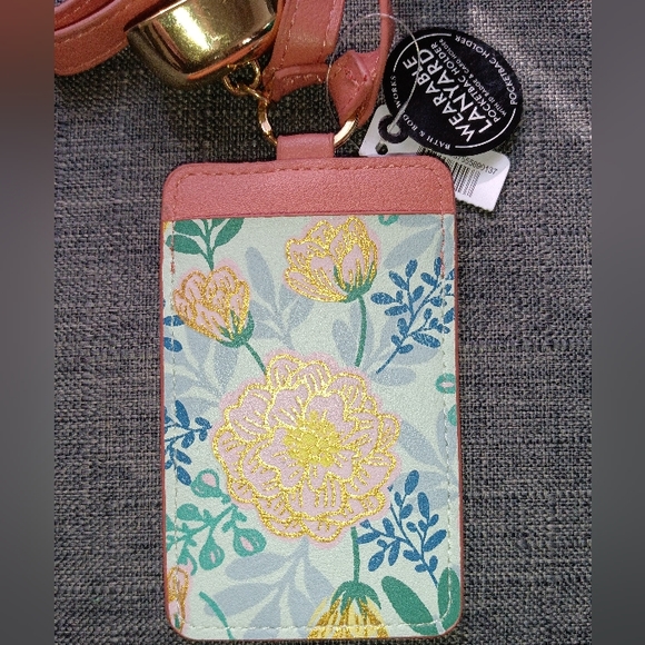 🆕Bath & Body Works | Floral PocketBac Hand Gel & Card Holder & ID Badge Lanyard - Picture 5 of 7
